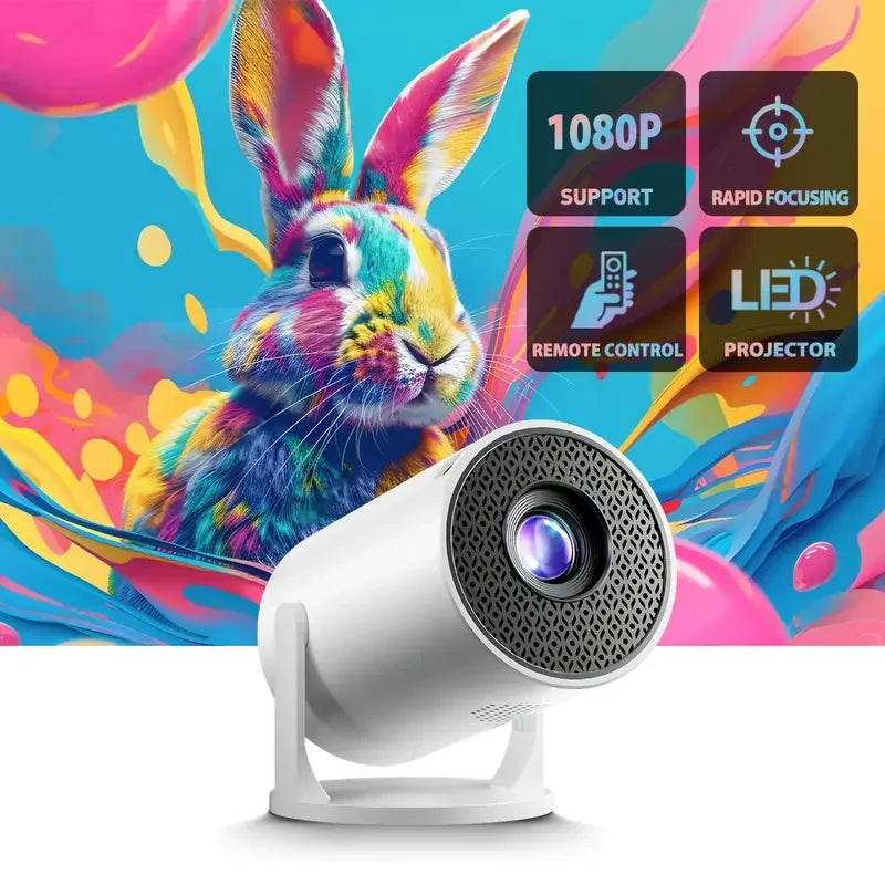 Portable professional high-definition mini projector USB plug suitable for holiday gift giving compatible with multiple devices